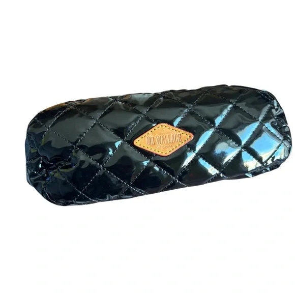 MZ Wallace Small Metro Scout Black Patent Quilted Crossbody Bag - Picture 5 of 11